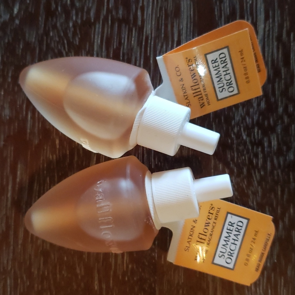 💖HPX3💖 New! Bath & Body Works Wallflower Summer Orchard (2) Rare! Retired!
